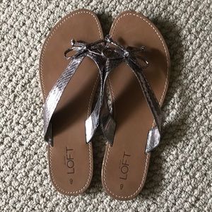 Loft Metallic Sandals